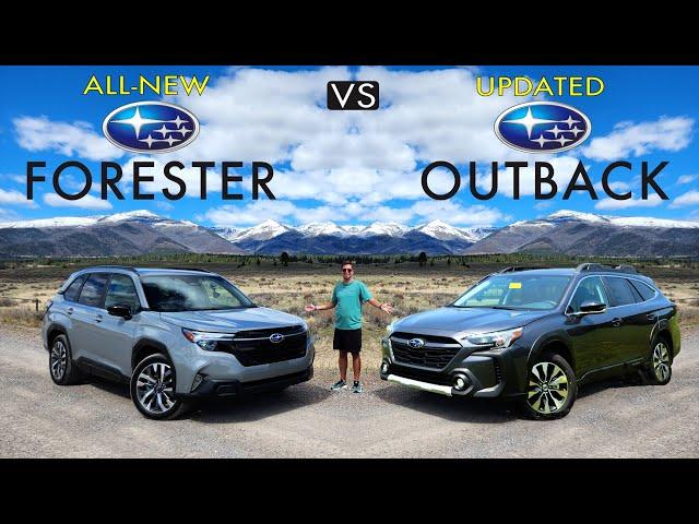 SIBLING RIVALS -- 2025 Subaru Forester vs. Subaru Outback: Comparison