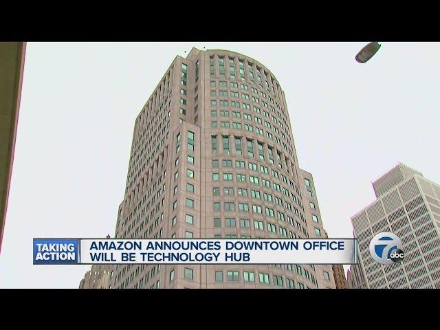 Amazon announces downtown Detroit office will be technology hub