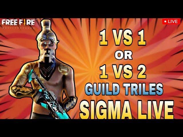 HARDEST GUILD TRAILS FOR ONE TAP PLAYER'S|FREE FIRE LIVE IN TELUGU