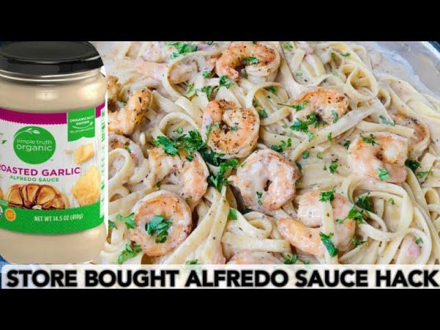 Best hack for creamy Alfredo using store bought sauce ~ Chyummy