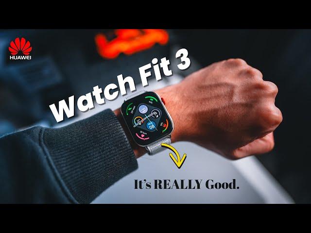 HUAWEI Watch Fit 3: I Did NOT Expect This! Amazing Value, Ultra Smooth, Android/iOS Support 