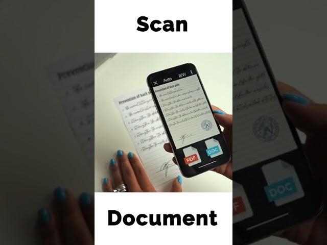How to scan document to pdf