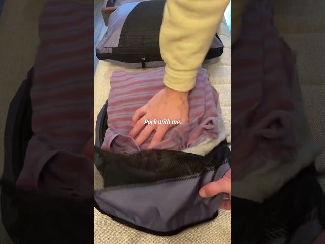 Pack with me with my compression packing cubes 