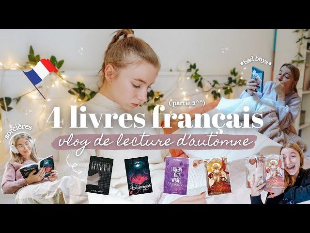 VLOG LECTURE : 4 livres français pour l'automne 