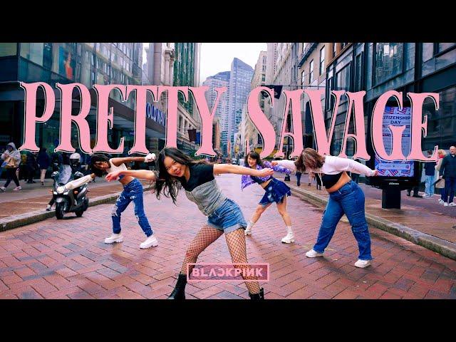 [KPOP IN PUBLIC] [ONE TAKE] BLACKPINK - Pretty Savage Dance Cover by OFFBRND BOSTON