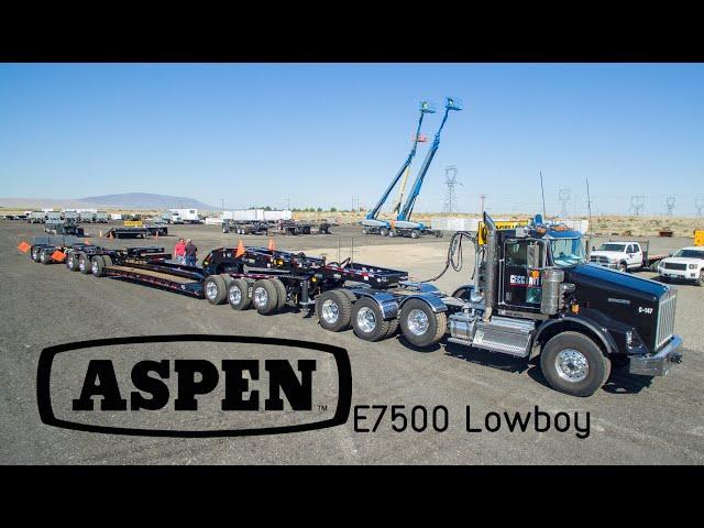 Aspen Lowboy Trailer 75 Ton E Series: Pick Up and First Heavy Haul