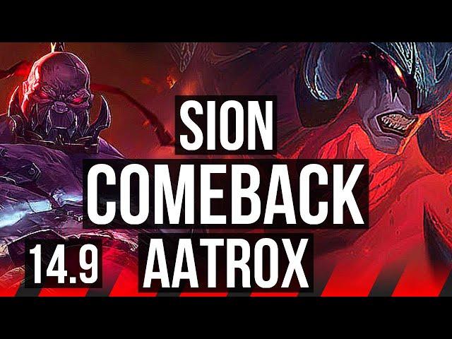 SION vs AATROX (TOP) | Comeback | EUW Master | 14.9