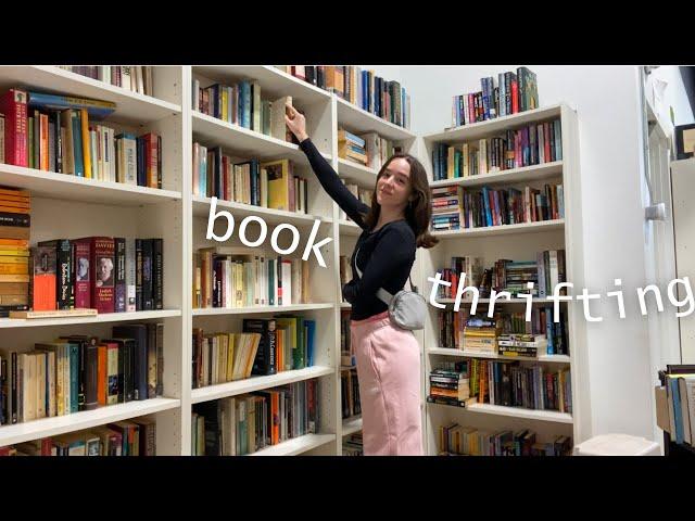 let's go thrifting for books!  book shopping vlog & haul