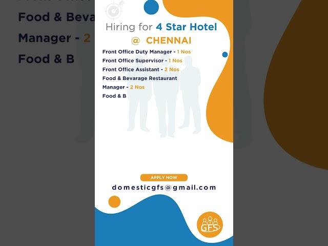 Hiring for 4 Star Hotel #job  #hiring #hotelmanagement #jobs #jobvacancy #jobsearch #jobs2023