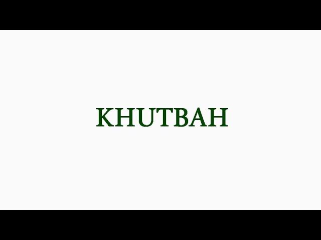 163  Masjid Lutah (Khutba  20/09/2024)