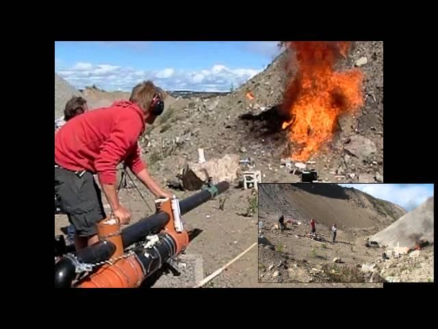 Potato cannon action Juni 2014. P4 "Snurrig sommer"