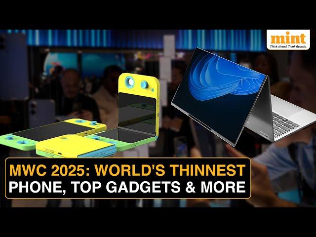 MWC 2025 Day 1: World’s THINNEST Phone, Lenovo’s AI ThinkPad…TOP 5 Tech At Mobile World Congress