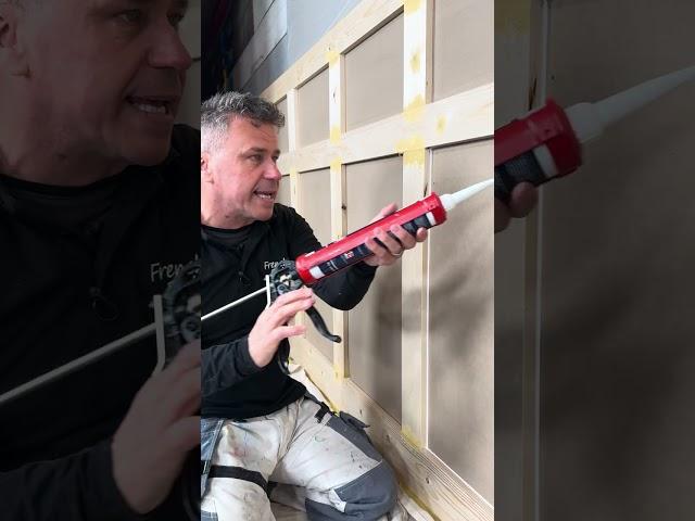 DIY Tip! #diy #panel #wallpanel #howto #seal #sealant #polymersealant #3c #diytip #diyproject