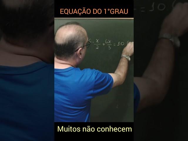 EQUAÇÃO DO 1°GRAU COM UM MACETE QUE MUITOS NÃO CONHECEM. SALVE ESSA DICA