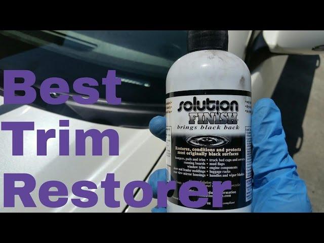 Best Trim Restorer Solution Finish