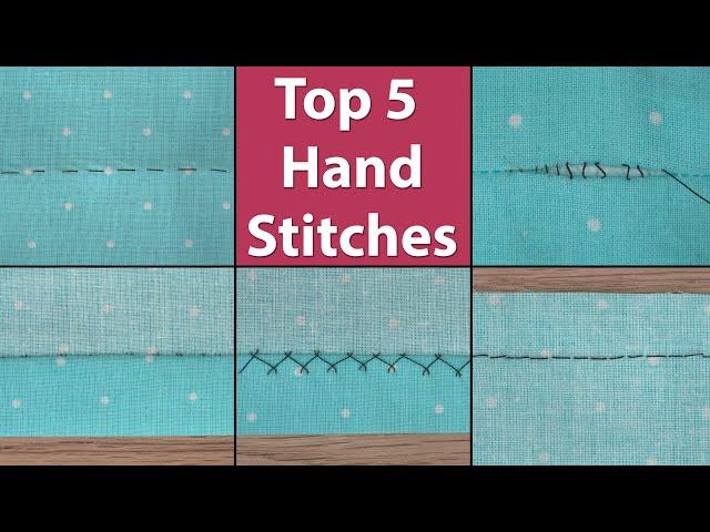 Top 5 Hand Stitches for Garment Sewing - Most Popular