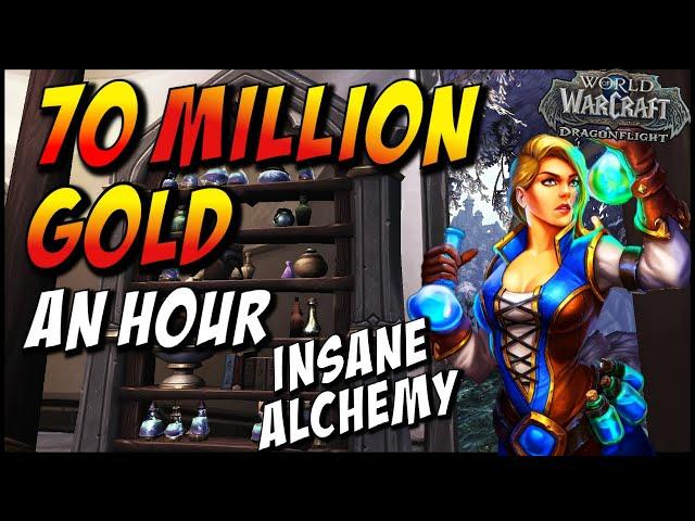 How to make MILLIONS of GOLD in WoW - 10 MILLION GOLD per HOUR & Alchemy Spec'ing