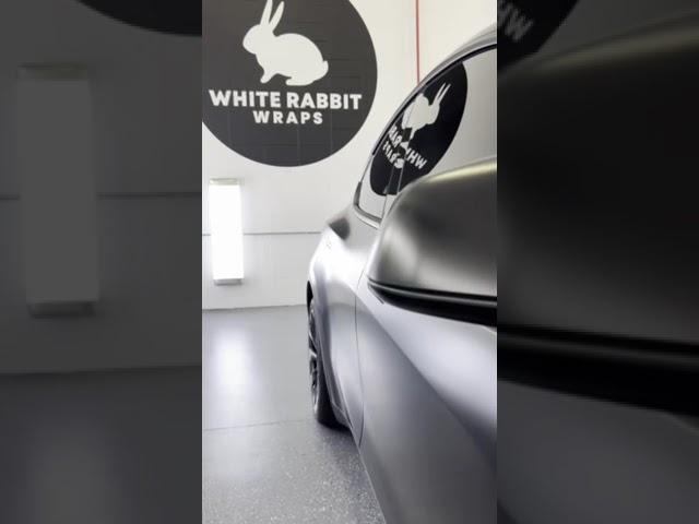 Tesla Model 3 Satin Black Wrap | White Rabbit Wraps