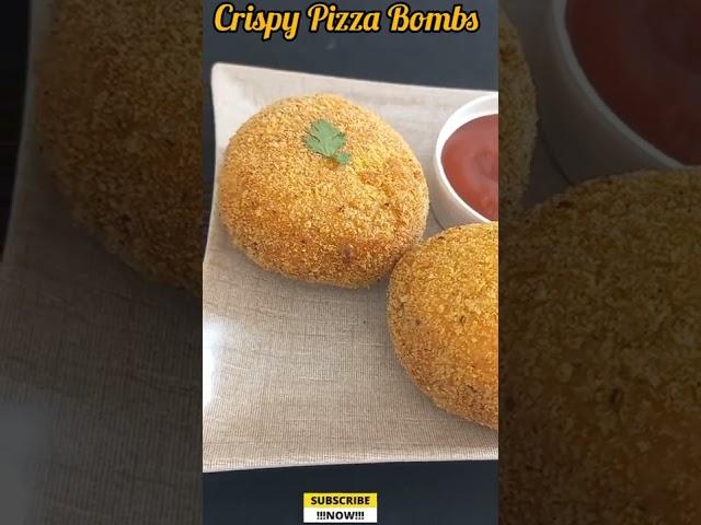 Crispy Pizza Bombs Recipe | Iftar Special Recipe | Mske and Freeze | Saba Food Corner #shorts