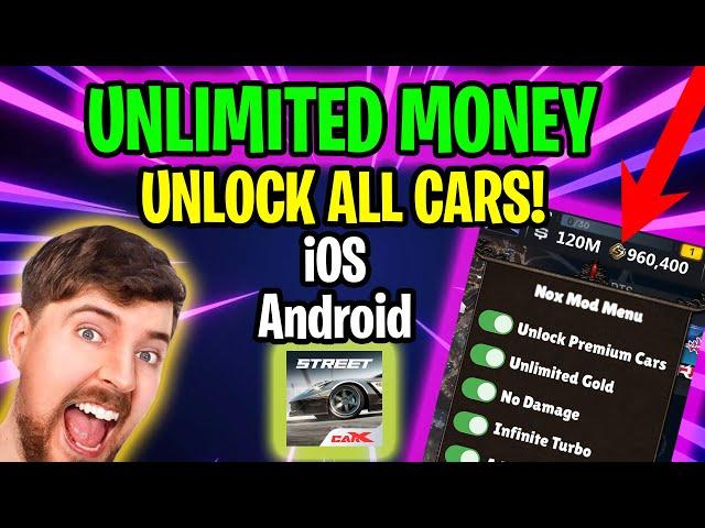 CarX Street Hack Mod Apk for UNLIMITED Money & Unlock ALL Cars iOS, Android 2024