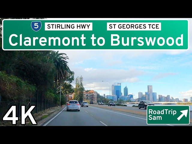 Drive to Burswood - via Perth City, Western Australia - Ambient Audio Drive