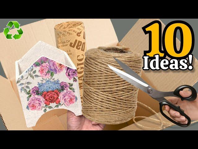 Transforming Cardboard & Waste Material: 10 Genius Recycling Ideas ️ I Make MANY and SELL Them All!