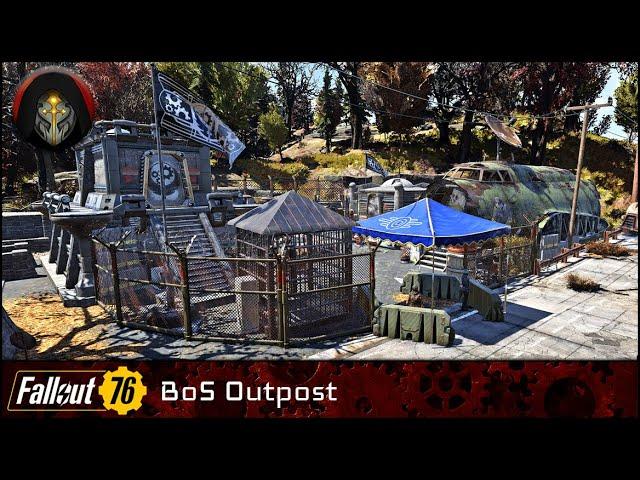 FALLOUT 76 | Brotherhood Of Steel Outpost Camp Build.