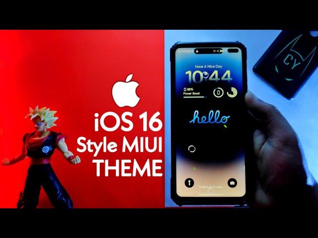 iOS 16 Style Miui Theme For Any Xiaomi Phones | iOS Style dynamic Ireland Theme | #ios16