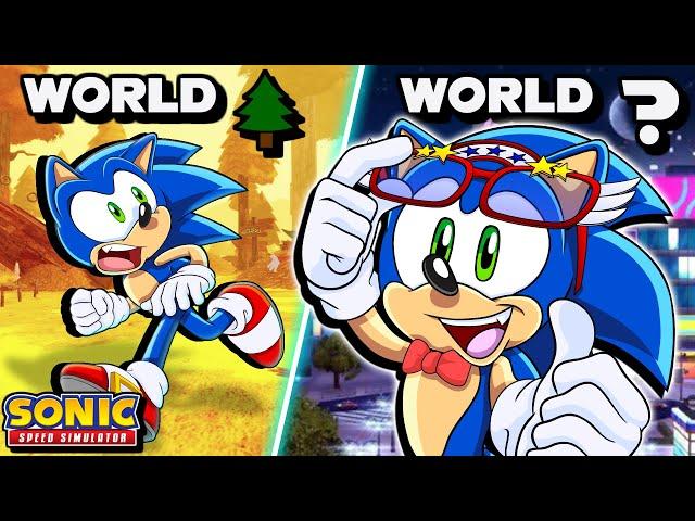 Sonic Unlocks NEW WORLDS in Sonic Speed Simulator! (ROBLOX) 