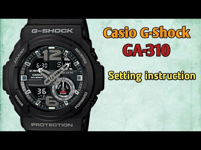 Casio G-Shock GA-310 (5357) Setting instruction.TrendWatchLab