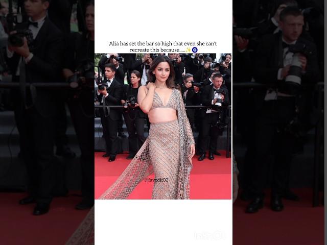 alia bhatt third look of Cannes #viralvideo #bollywood #aliabhatt #cannes