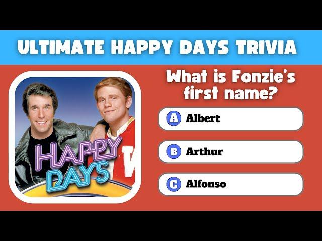 Are You a True 'Happy Days' Fan? Prove It With This Ultimate Trivia Quiz!