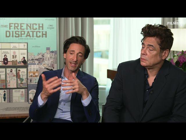 The French Dispatch: Andrien Brody & Benicio del Toro Interview Englisch English (2021)