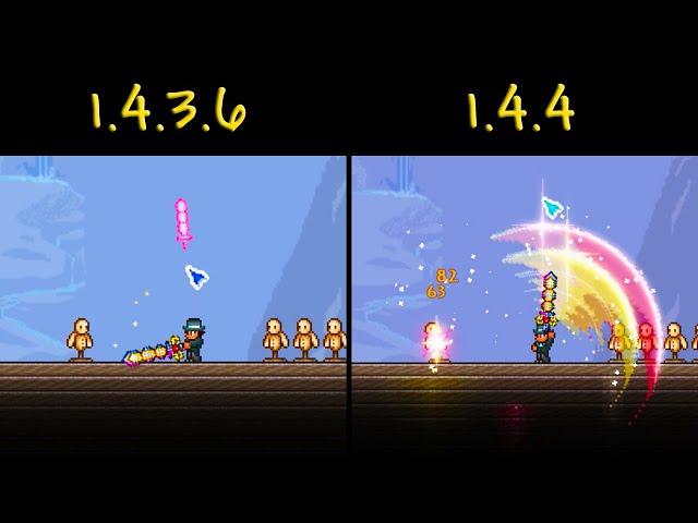 Before and After - Most Important Changes in Terraria 1.4.4