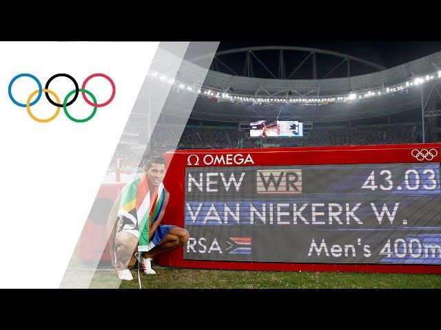 Wayde van Niekerk breaks 400m world record to win gold