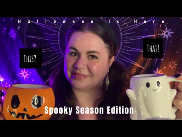 ASMR Halloween This or That | Decorate Your House With Spooky Items (Low Talking, Tapping, Tracing)