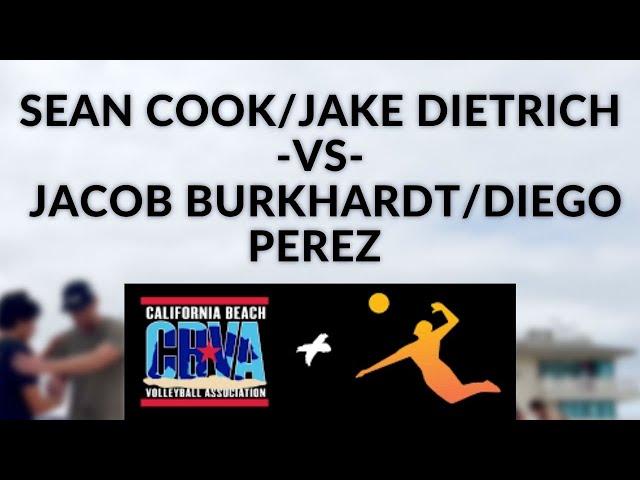 Sean Cook/Jake Dietrich -vs- Jacob Burkhardt/Diego Perez | Hermosa CBVA Open