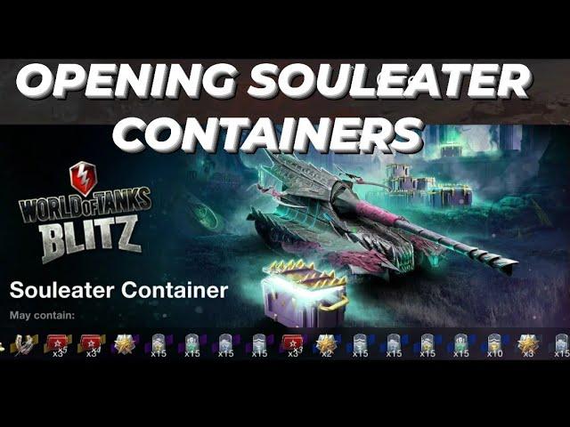 Opening Souleater Containers & First Battle | WOTB | WOTBLITZ | Crate Box Opening | World of tanks