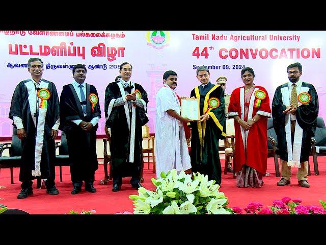 TNAU 44th Convocation 2024