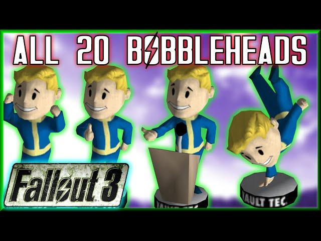 ALL 20 Bobblehead Locations | Vault-Tec CEO Walkthrough/Guide - Fallout 3