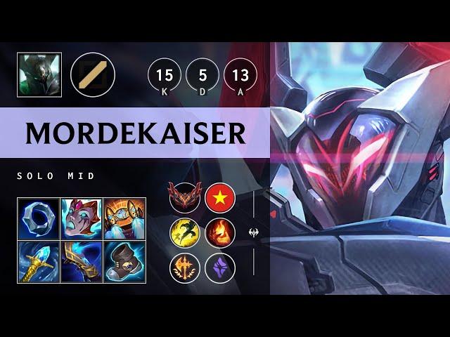 Mordekaiser Mid vs Galio: Unstoppable - VN Grandmaster Patch 14.24