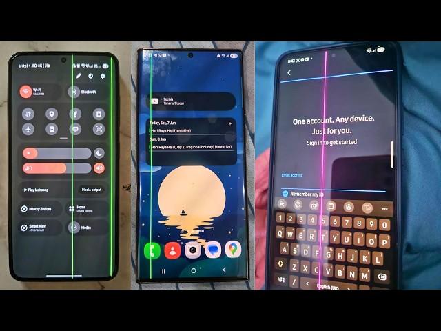 Samsung One UI 7 Green Line Issue