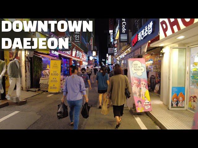 【Korea City Tour】Daejeon - Downtown Joongangno Street Walk ‍️