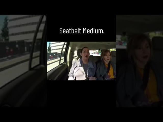 Seatbelt psychic-He can talk to dead people