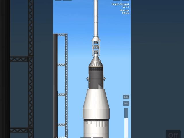 Remaking @VECTAVERSE Saturn V Launch Video For Fun #sfs #apollo11 #nasa #space