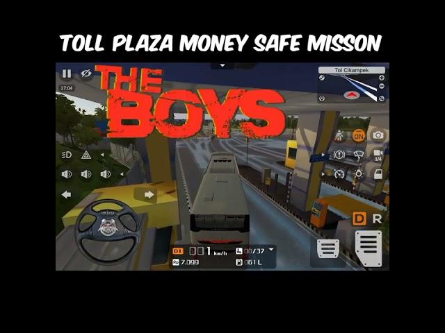 THE BOYS | TOLL PLAZA MONEY SAFE MISSION | BUS SIMULATOR INDONESIA | #bussimulatorindonesia #shorts