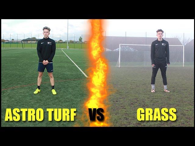 WHAT IS BETTER?! *Astro-Turf vs Grass Football Pitch!*