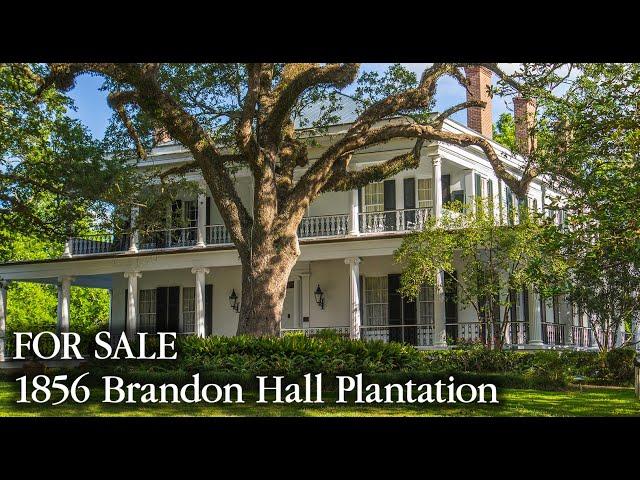 FOR SALE: 1856 Brandon Hall Plantation, Natchez, Mississippi