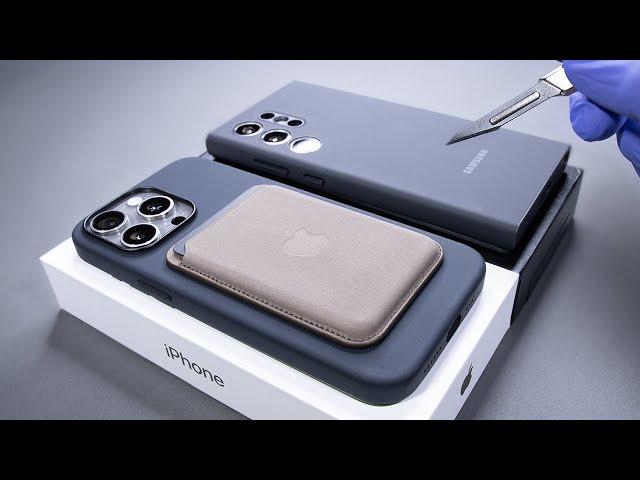 iPhone 15 Pro Max Vs Samsung Galaxy S24 Ultra Unboxing and Camera Test - ASMR