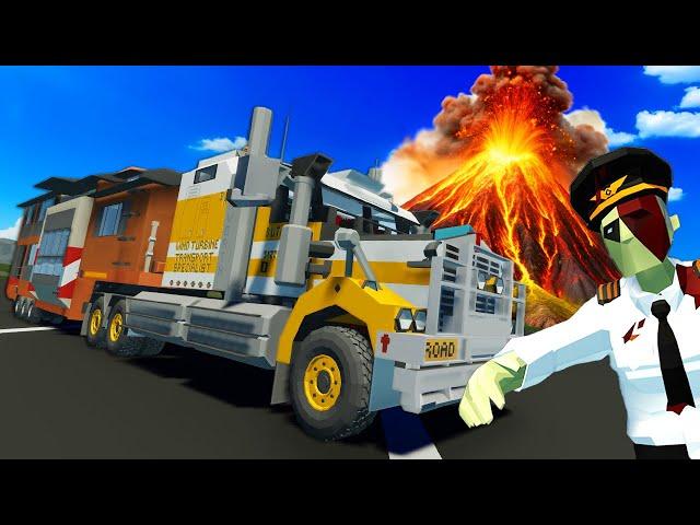 We Must Survive a VOLCANO & ZOMBIES in Our Diesel Camper in Stormworks!